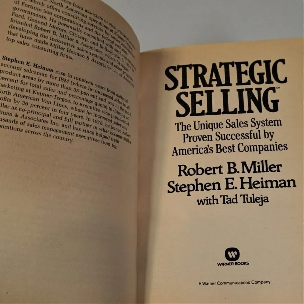 Strategic Selling The Unique Sales System Proven Successful 1986 Paperback